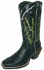 Twisted X WRSL003 for $209.99 Ladies Gold Buckle Western Boot with Black Deertan Leather Foot and a Square Toe